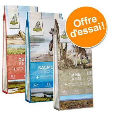 Lot mixte Isegrim Adult 3 x 3 kg pour chien