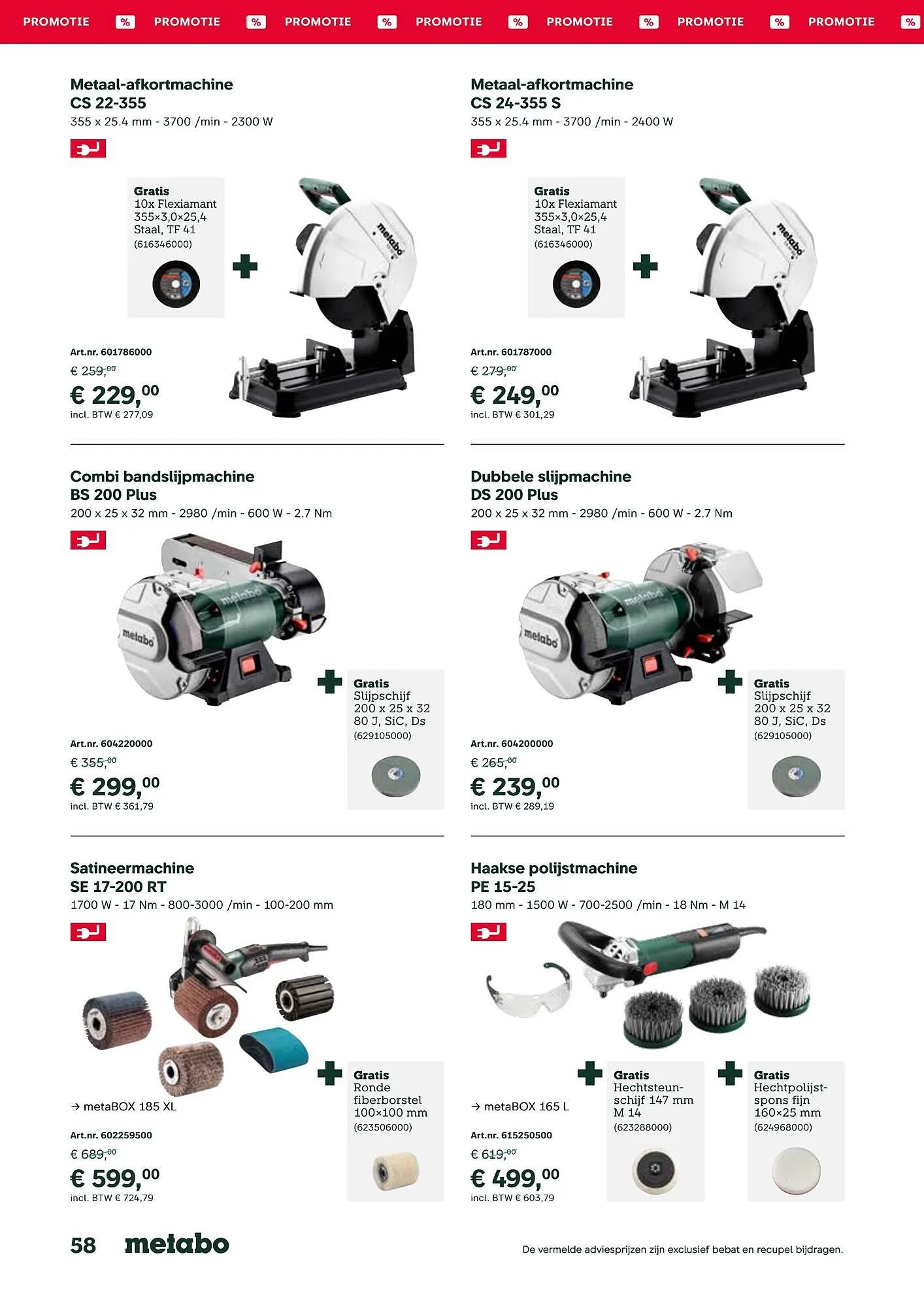 Metabo folder van 17 september tot 31 maart 2026 - folder pagina 58