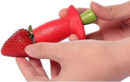 Aardbei-ontkroner Rood/Groen