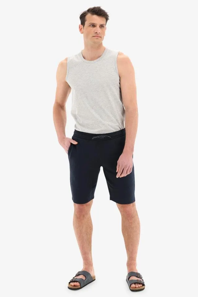 Donkerblauwe joggingshort
