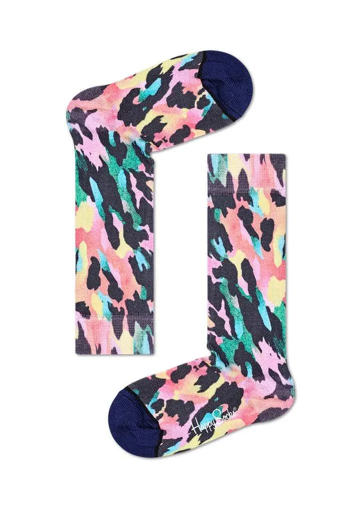 Kids Gradient Leopard Knee High Sock