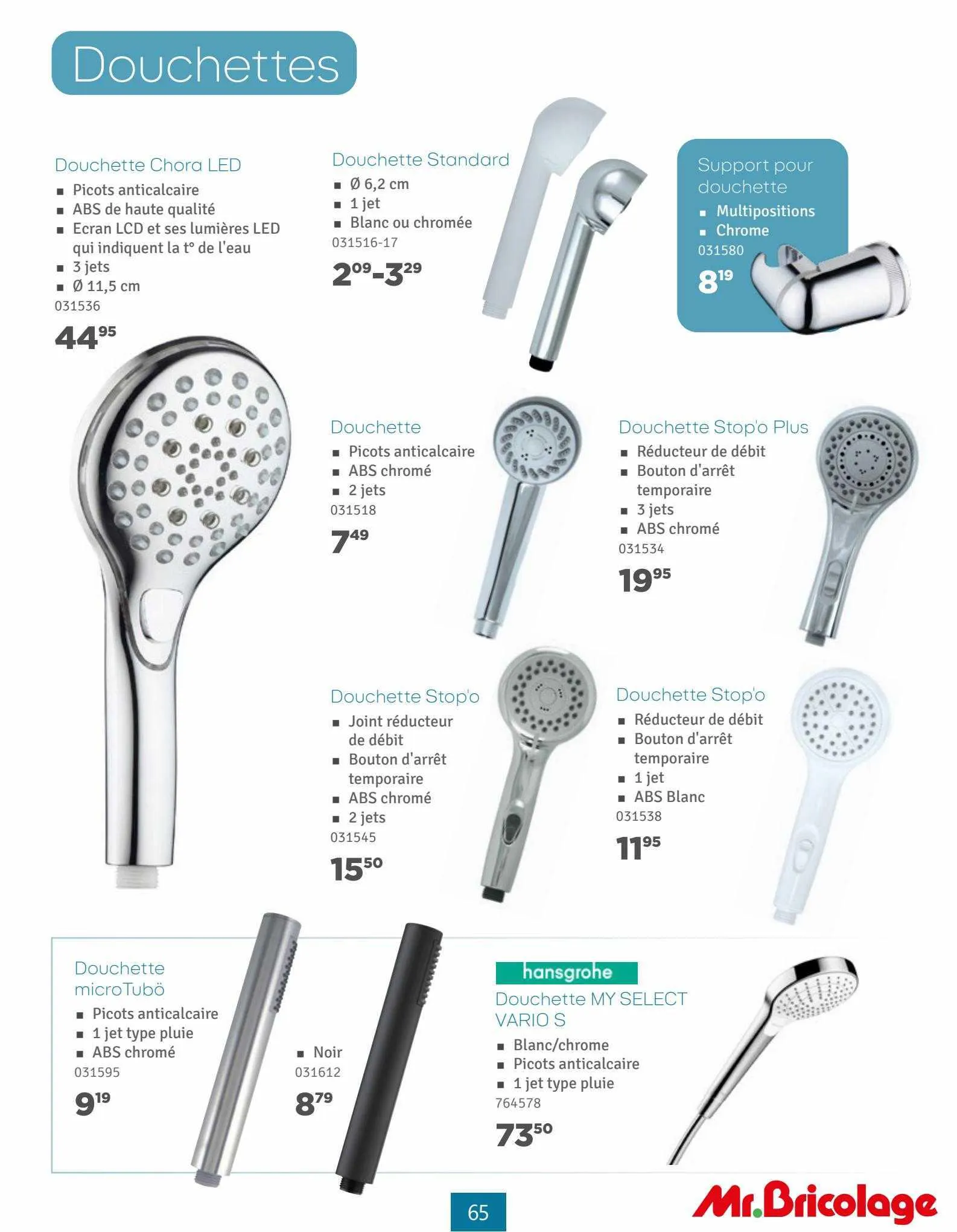 Mr Bricolage Magazine Sanitair van 11 september tot 28 september 2023 - folder pagina 65