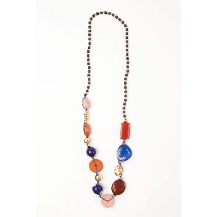 Halsketting kralen lang