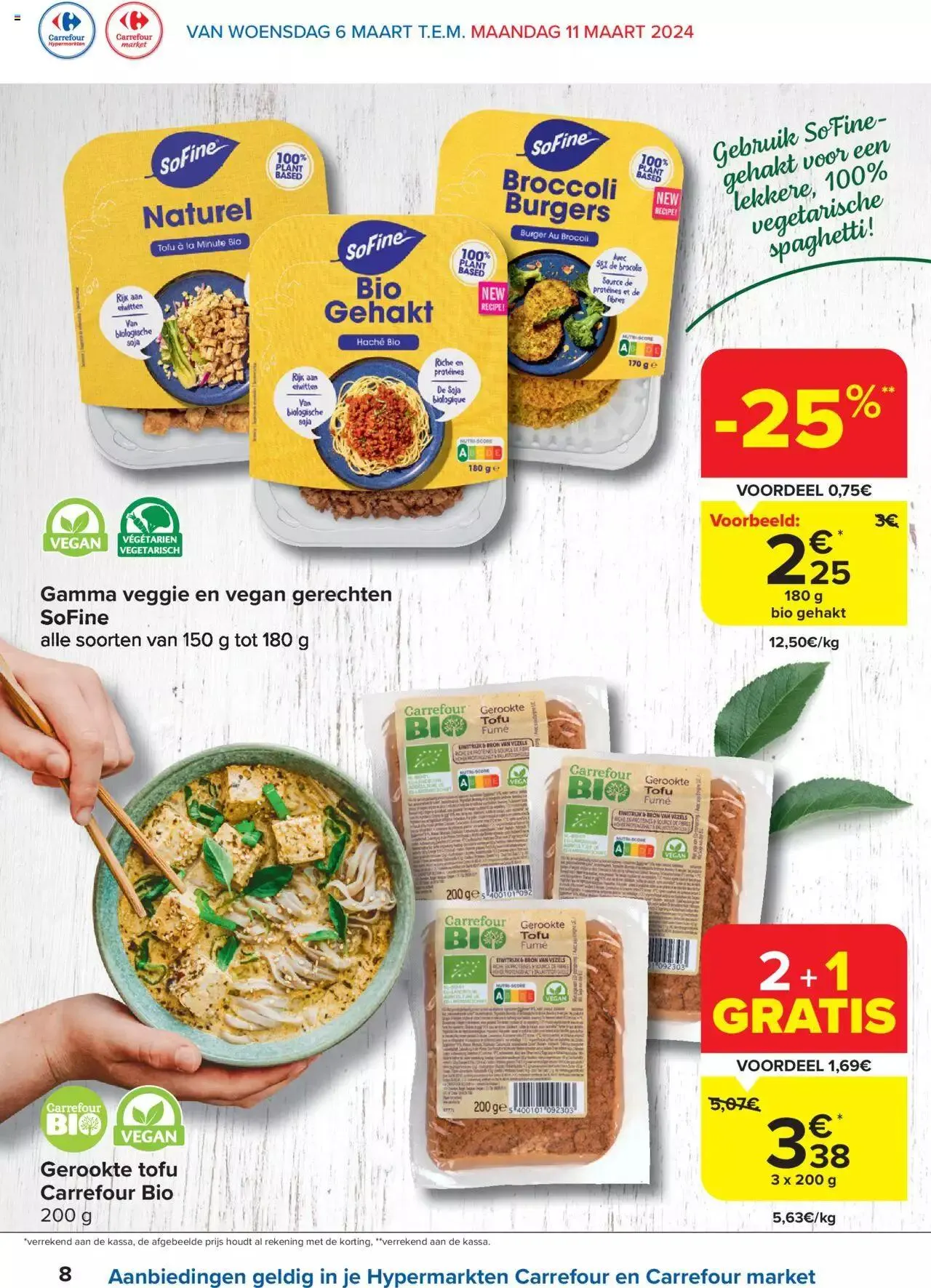 Carrefour Veggie Special van 18 maart tot 11 maart 2024 - folder pagina 8