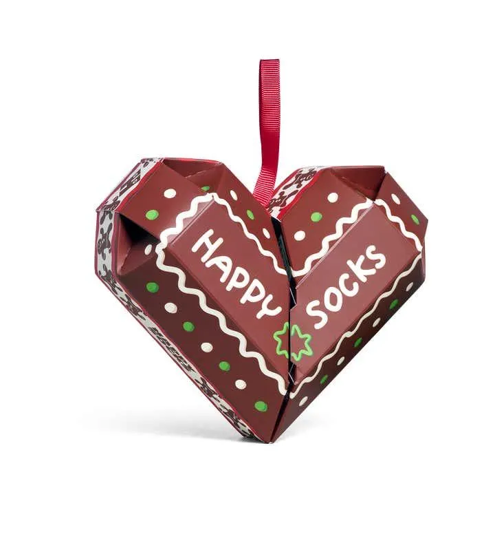 2-Pack Gingerbread Heart Socks Gift Set