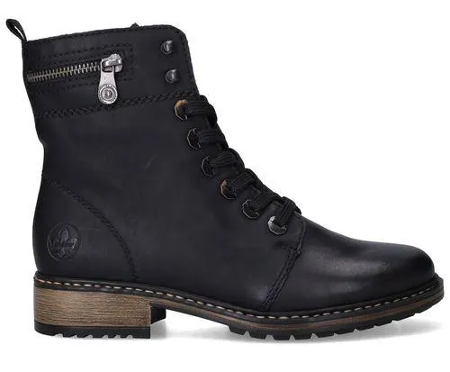 Rieker Veterboots Zwart Dames