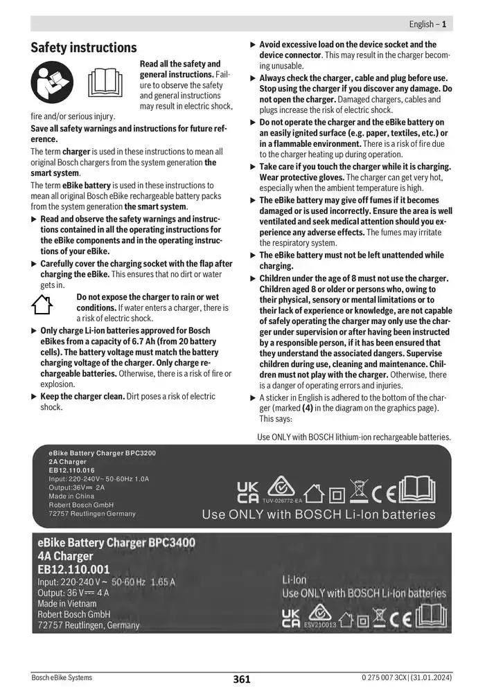 Electric Bike Manual van 12 februari tot 12 augustus 2025 - folder pagina 361