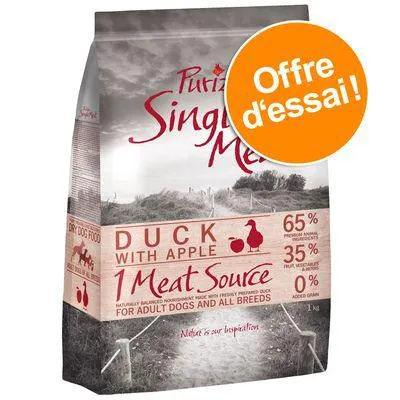Offre d'essai Purizon Single Meat 3 x 1 kg pour chien