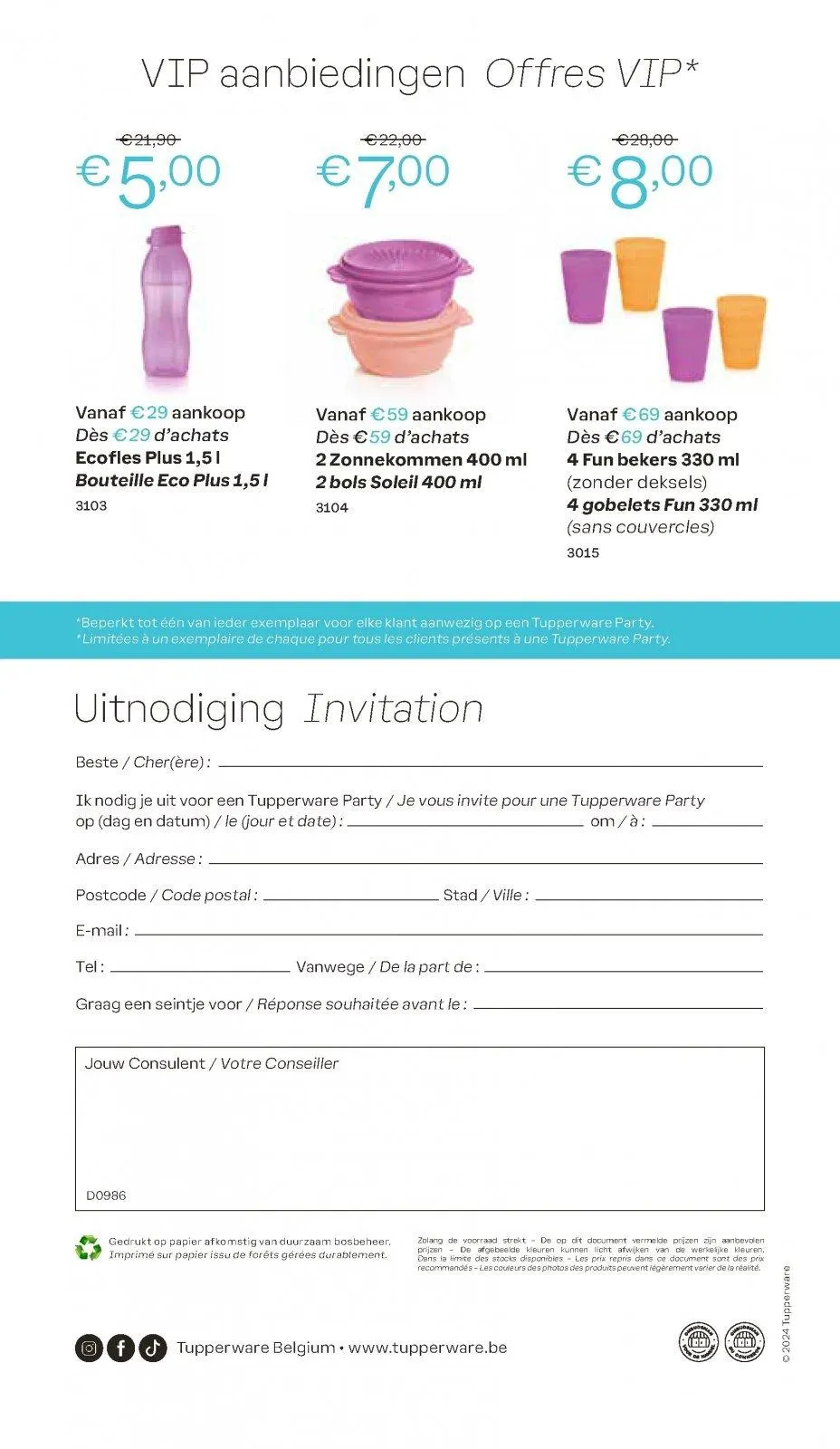 Tupperware folder tot 02.06.2024 van 6 mei tot 2 juni 2024 - folder pagina 12