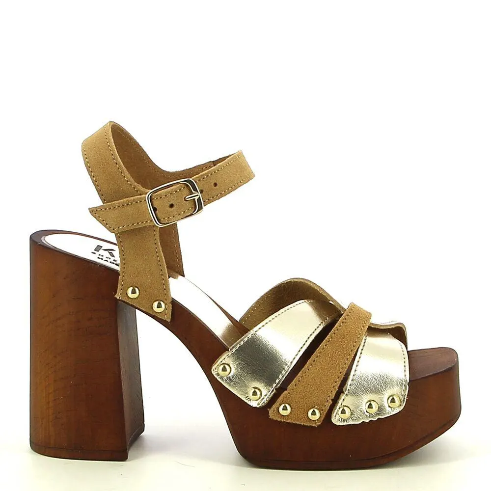 Ken Shoe Fashion - Lichtgoud - Sandalen