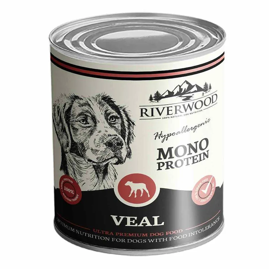 Riverwood blik dog monoproteine veal 400g