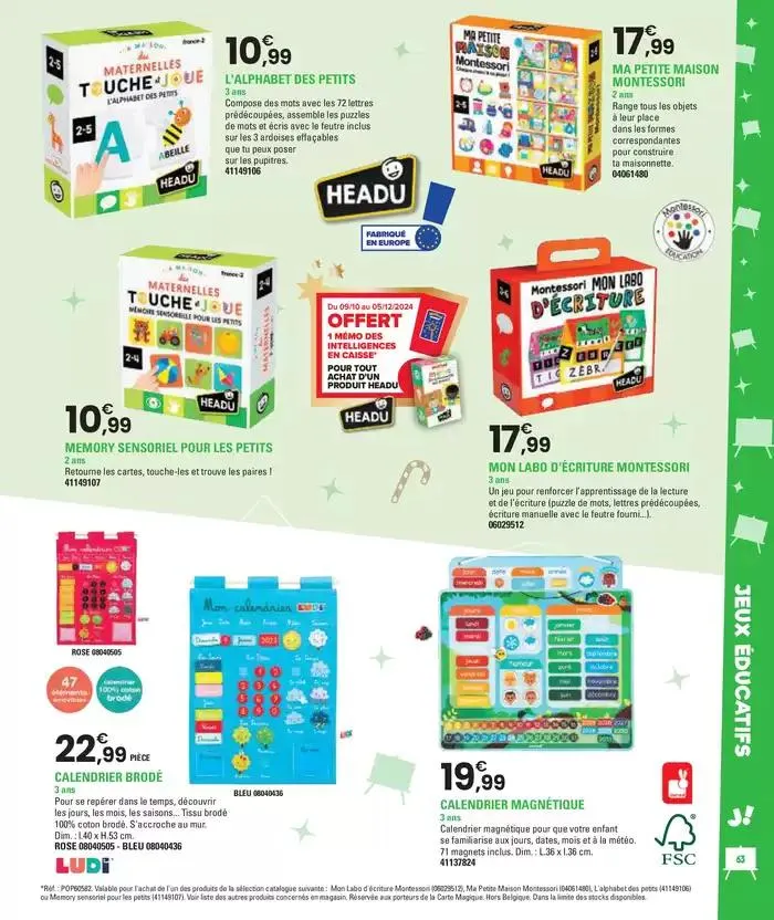 Jouez À L'infin van 29 oktober tot 5 december 2024 - folder pagina 63