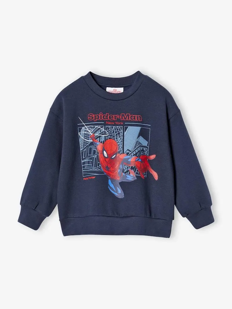 Sweat Marvel Spiderman garçon - bleu nuit