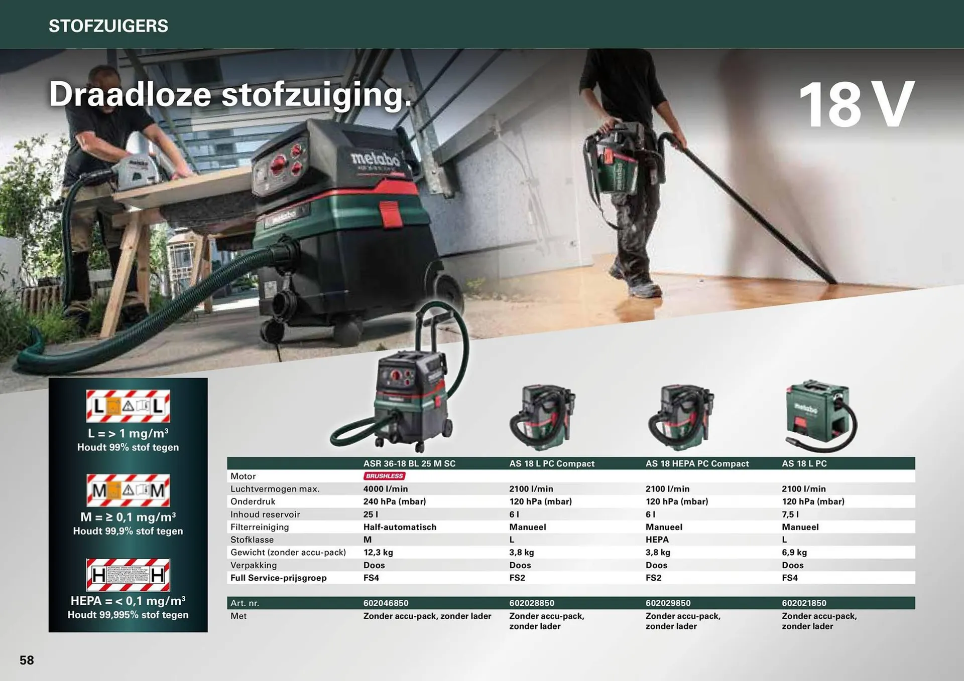 Metabo folder van 7 maart tot 31 december 2024 - folder pagina 58