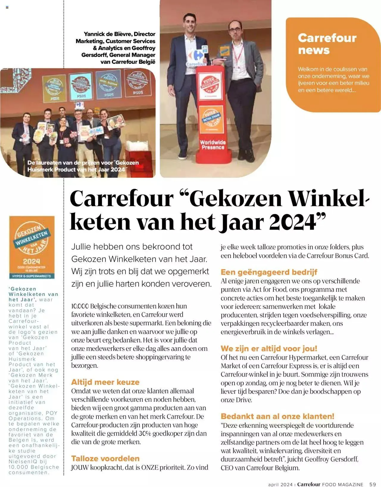 Carrefour Food Magazine van 1 mei tot 31 december 2024 - folder pagina 59