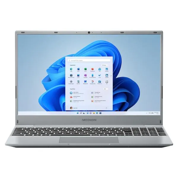 MEDION® AKOYA E15303 Laptop | AMD Ryzen 5 4500U | Windows 11 Home | 39,6 cm (15,6'') FHD Scherm | 8 GB RAM | 512 GB SSD