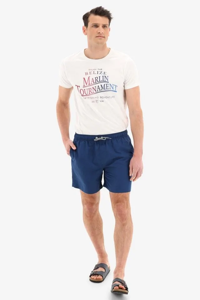 Marineblauwe zwemshort