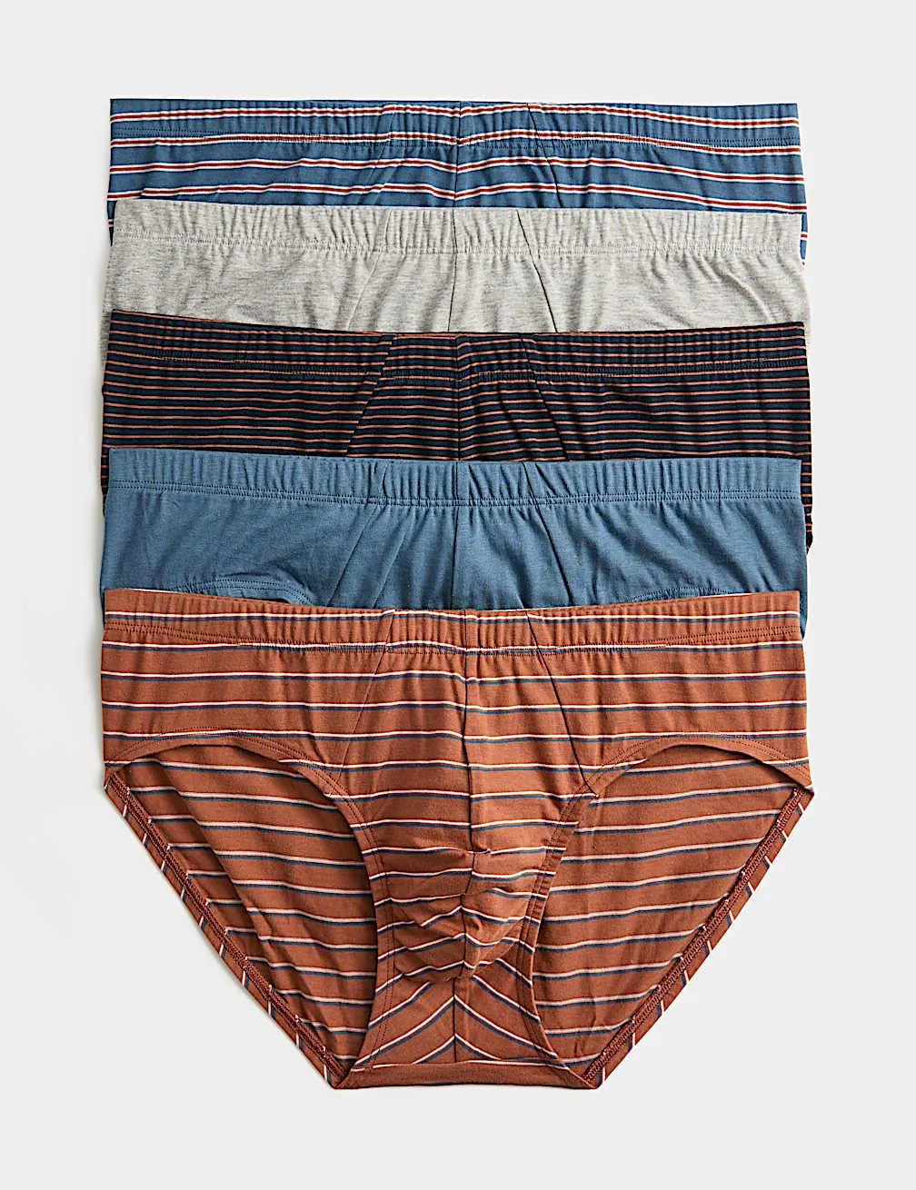 5 Pack Pure Cotton Cool & Fresh™ Striped Slips