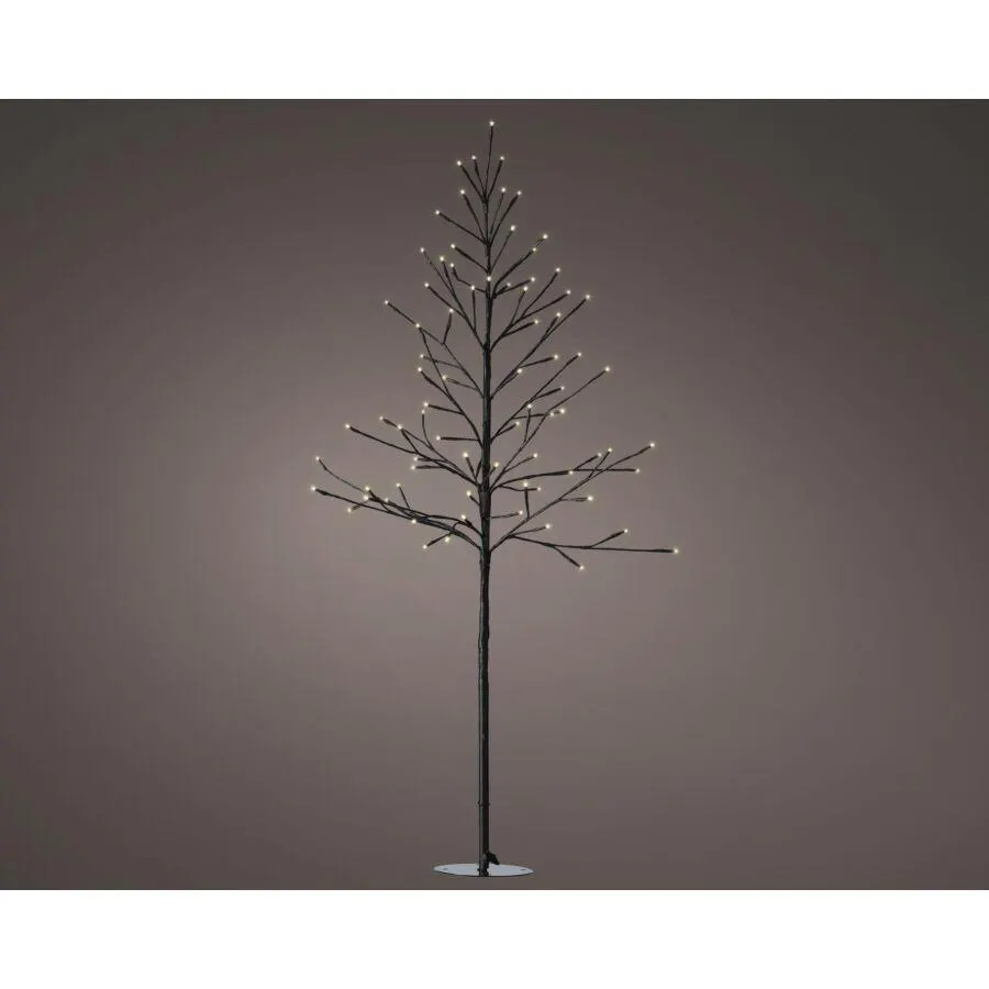 Lumineo LED boom zwart warm wit buitenverlichting timerfunctie