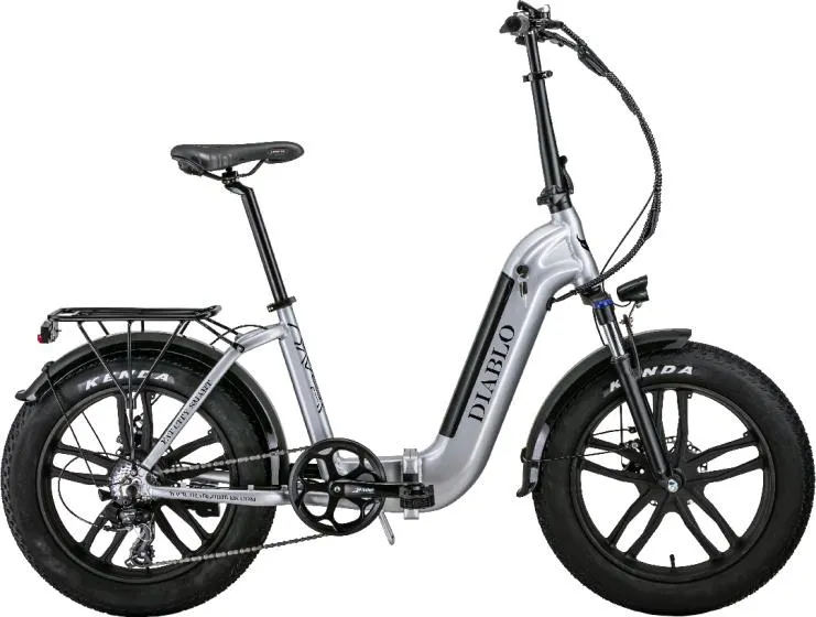 Diablo Fat City Smart 360Wh 20 Inch Unisex 7V Schijfrem Zilver