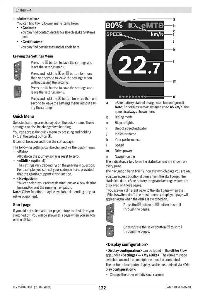 Electric Bike Manual van 12 februari tot 12 augustus 2025 - folder pagina 122