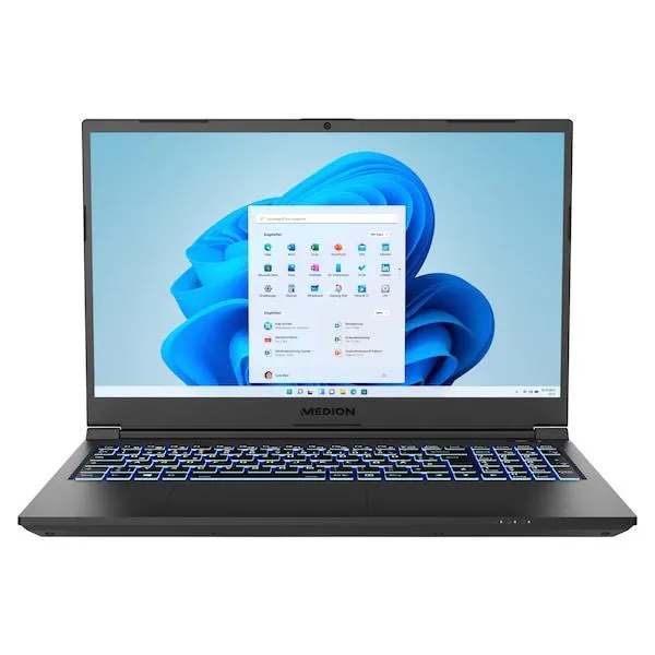 MEDION® ERAZER Crawler E10 Gaming laptop | Intel Core i5 | Windows 10 Home | GeForce GTX 1650 | 15,6 inch Full HD | 8 GB RAM | 256 GB SSD (Refurbished)