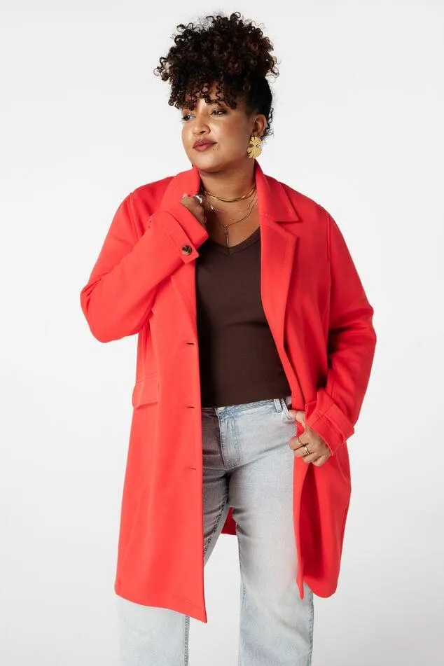 Mantel met knoopsluiting