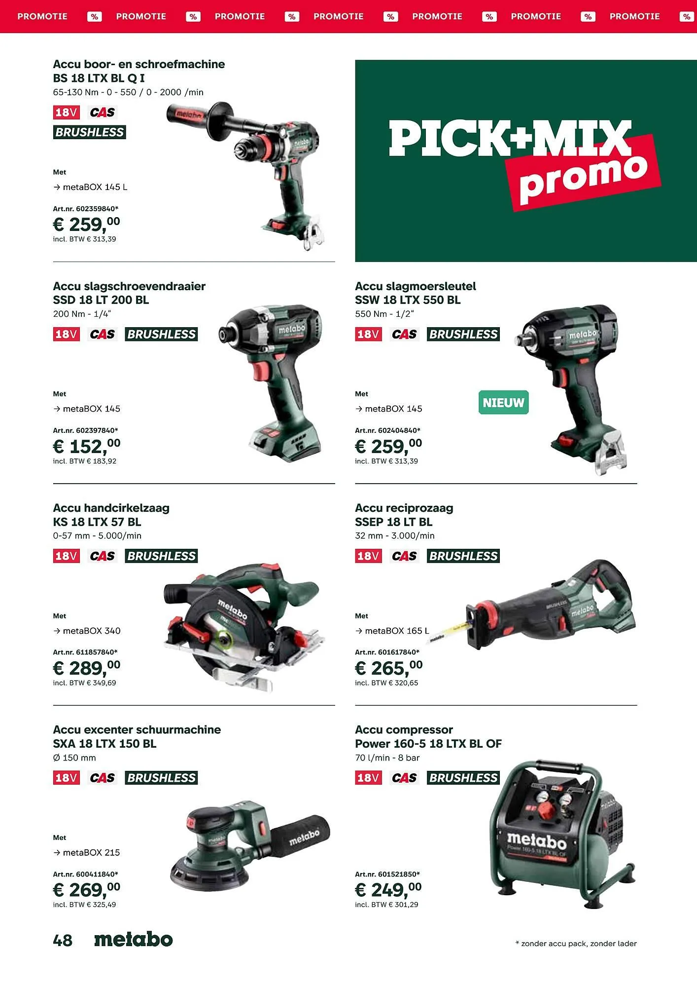 Metabo folder van 17 september tot 31 maart 2026 - folder pagina 48