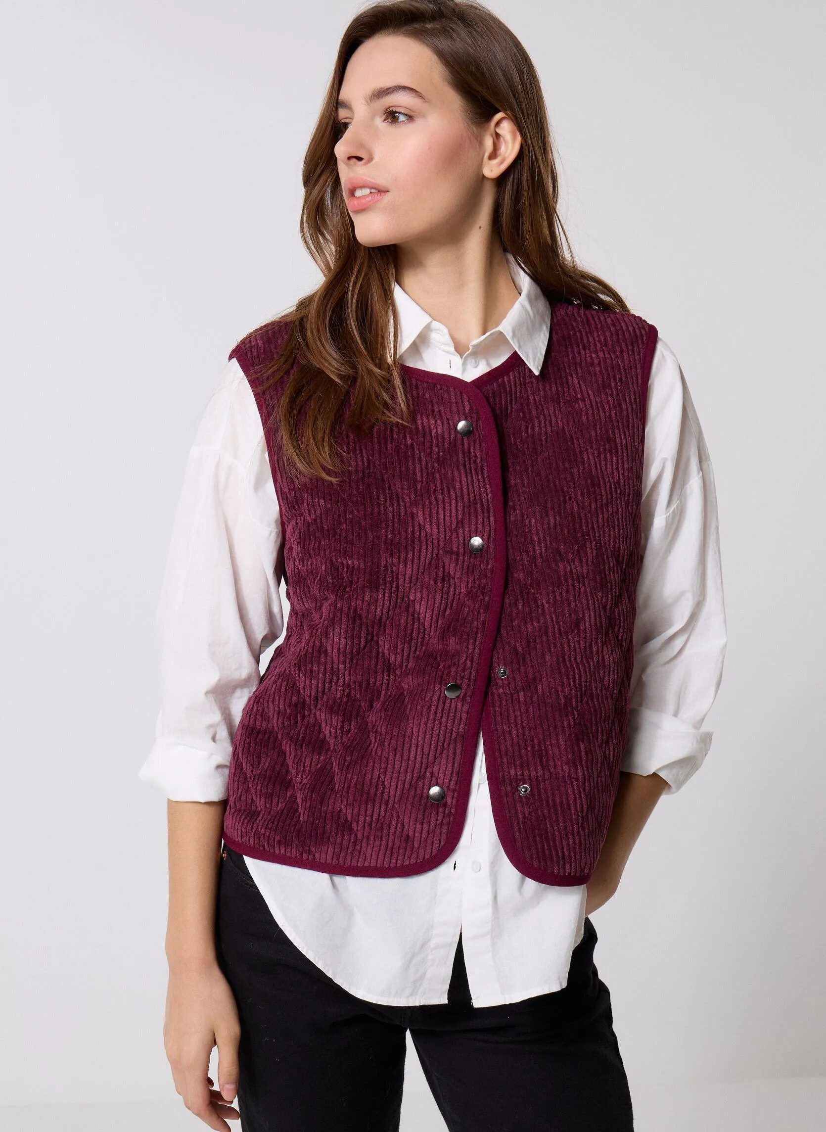 Bodywarmer GABY dames bordeaux