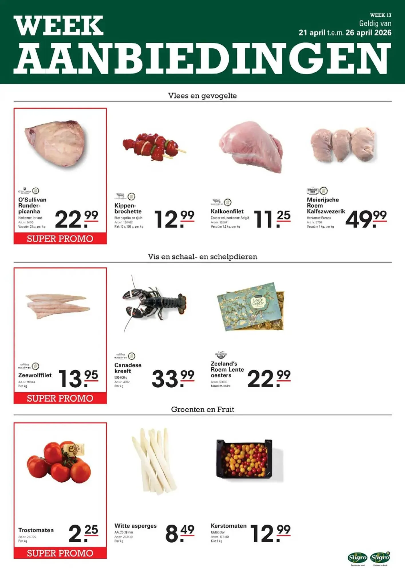 Sligro folder van 21 april tot 26 april 2026 - folder pagina 1