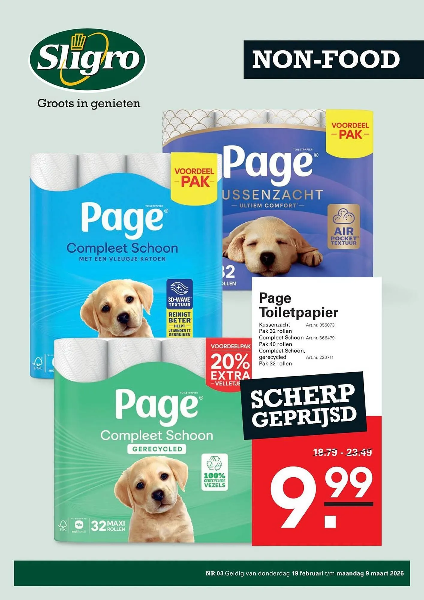 Sligro folder van 19 februari tot 9 maart 2026 - folder pagina 1