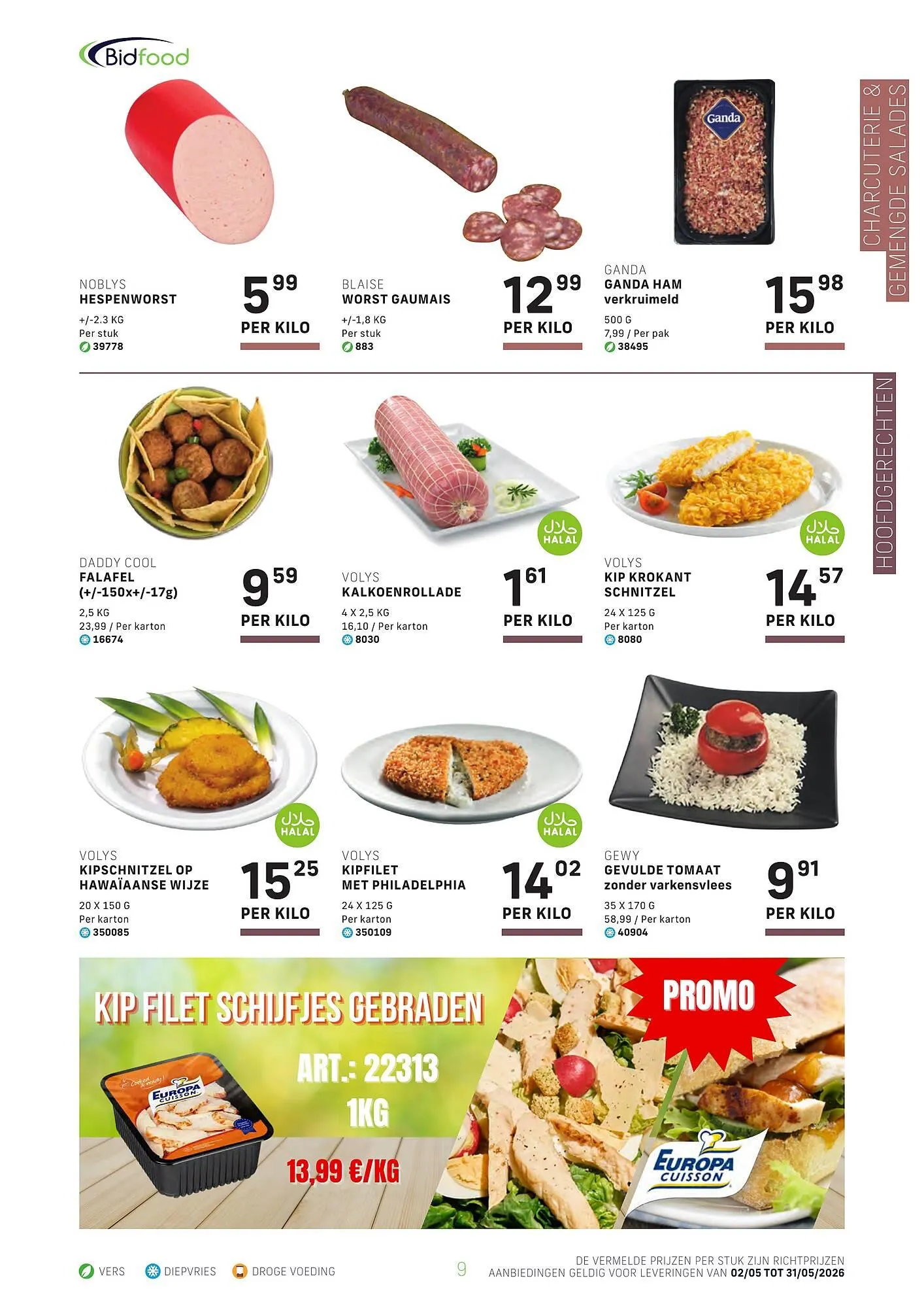 Bidfood folder van 2 mei tot 31 mei 2026 - folder pagina 9