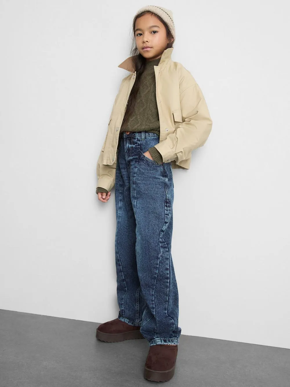 7-15 ans | Jean barrel à surpiqûres