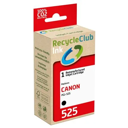 RecycleClub Cartridge compatible met Canon PGI-525 Zwart