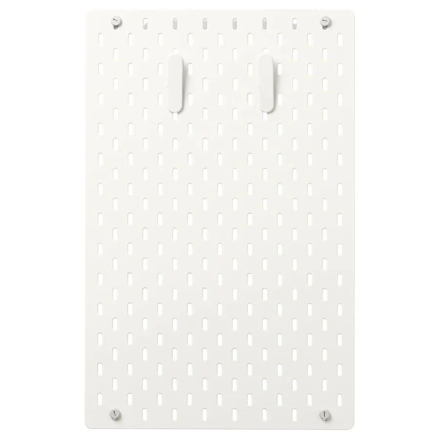 SKÅDIS Pegboard combination, white, 36x56 cm