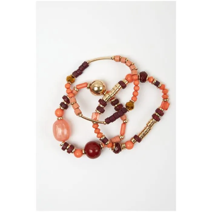 Set 3 paar armbanden kralen