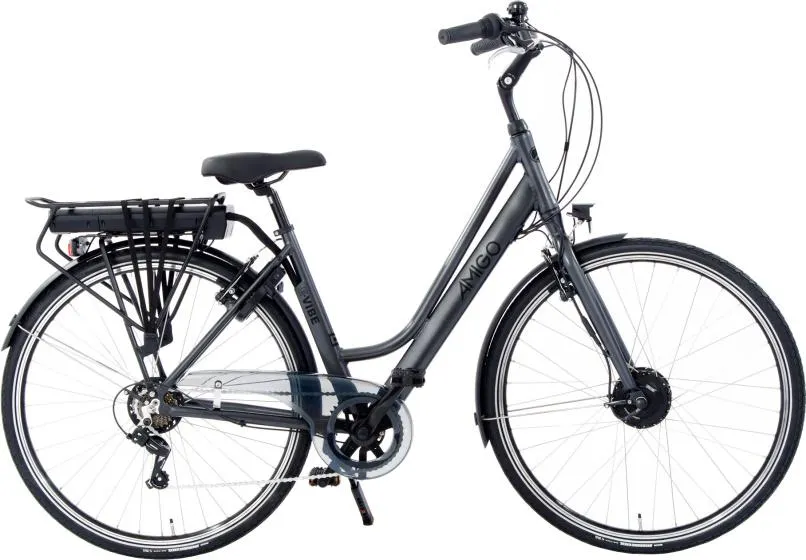 AMIGO E-Vibe D1 460Wh 28 Inch Dames 7V V-Brakes Matgrijs