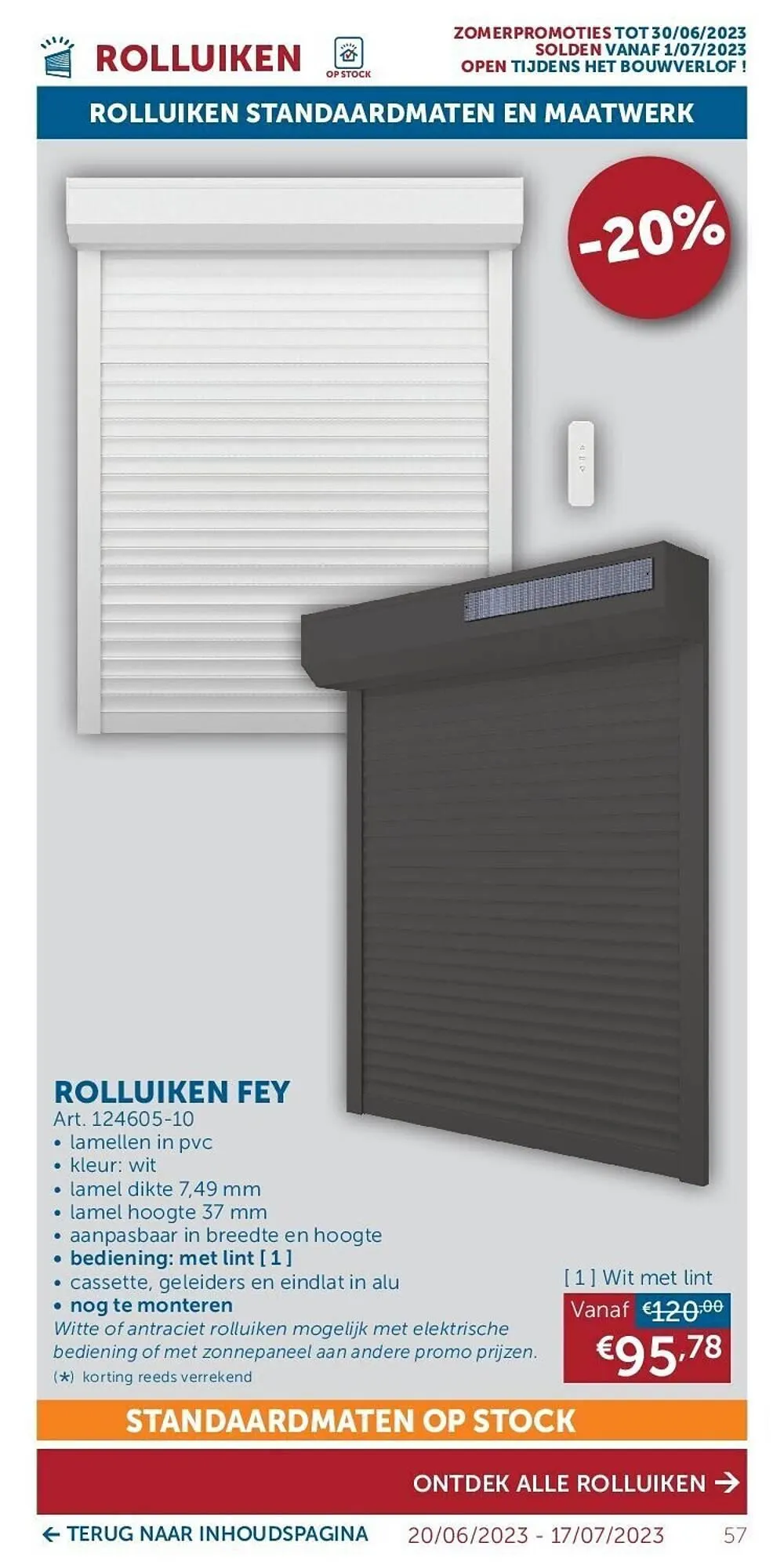 Zelfbouwmarkt folder van 20 juni tot 17 juli 2023 - folder pagina 57