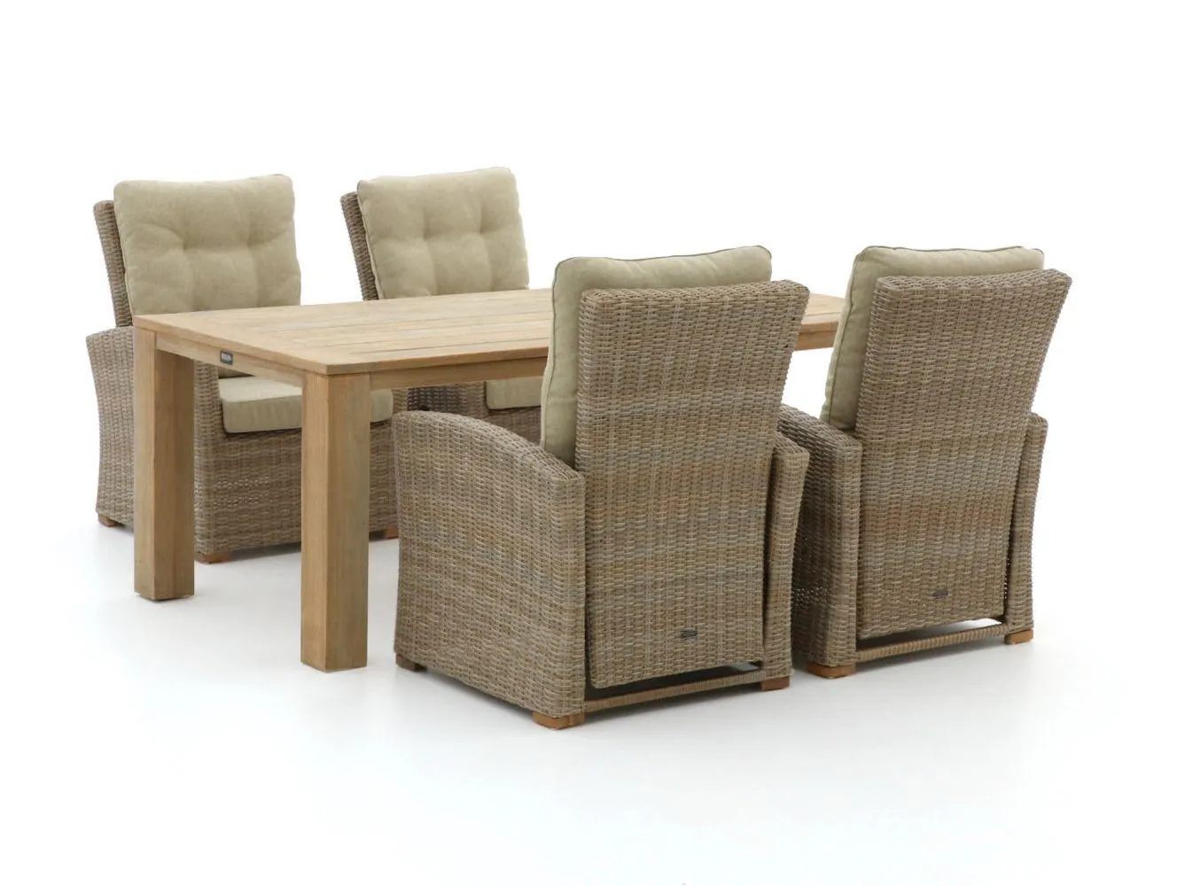 Intenso Mazzano/ROUGH-X 200cm lounge-dining tuinset 5-delig verstelbaar