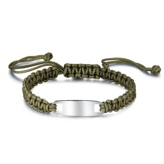 Armband in edelstaal, groen