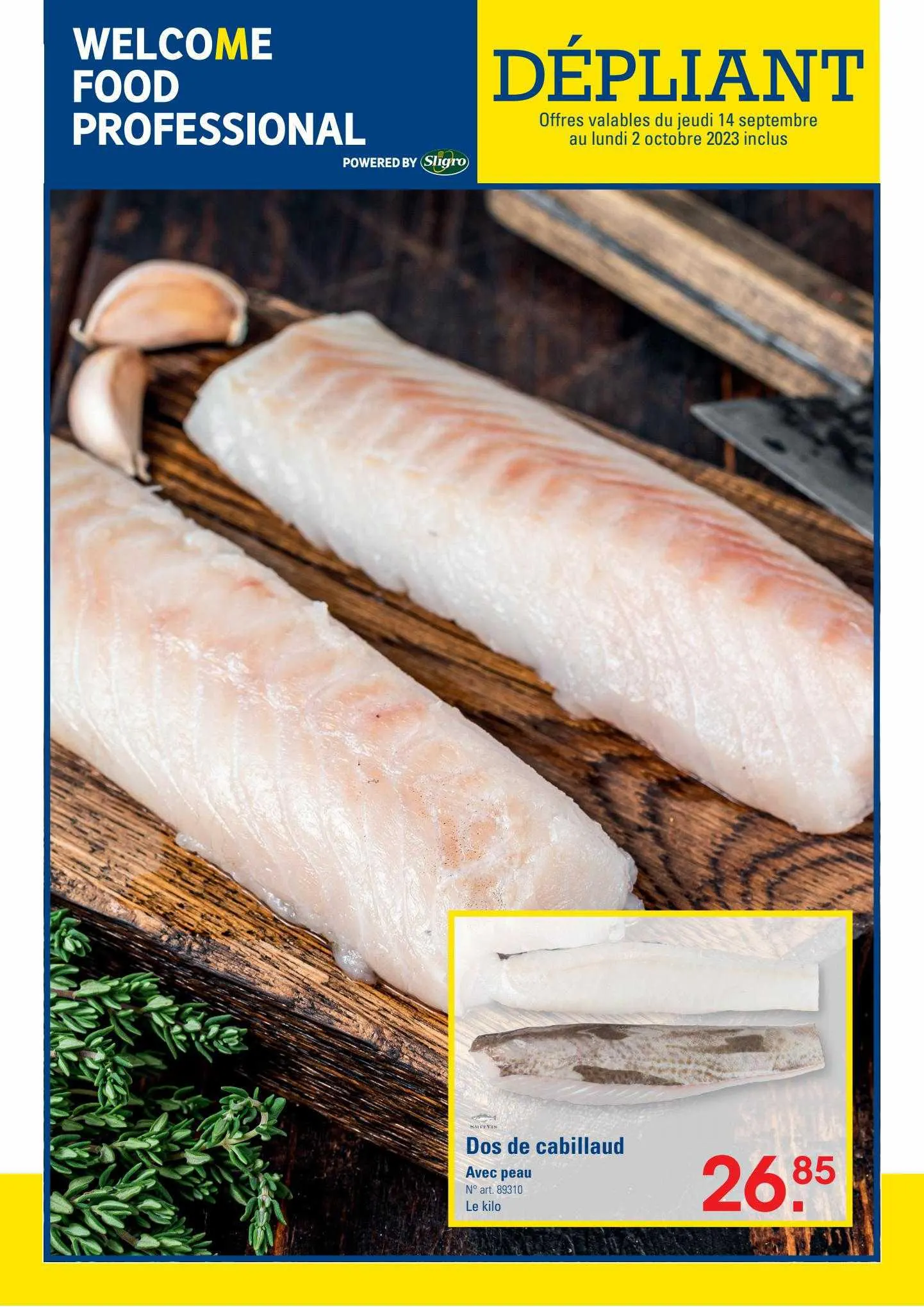 Sligro-M Folder (FR) van 13 september tot 31 december 2023 - folder pagina 1