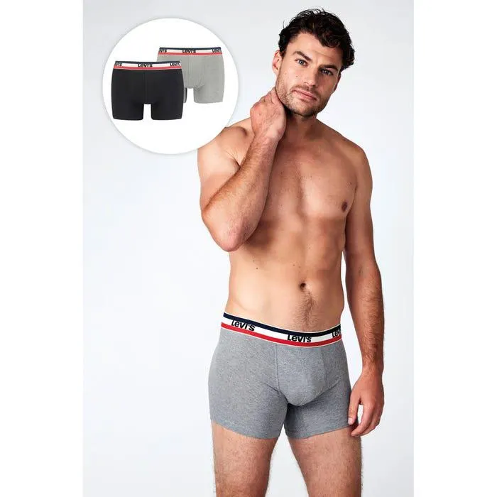 2-pack boxershorts met logo - Levi's