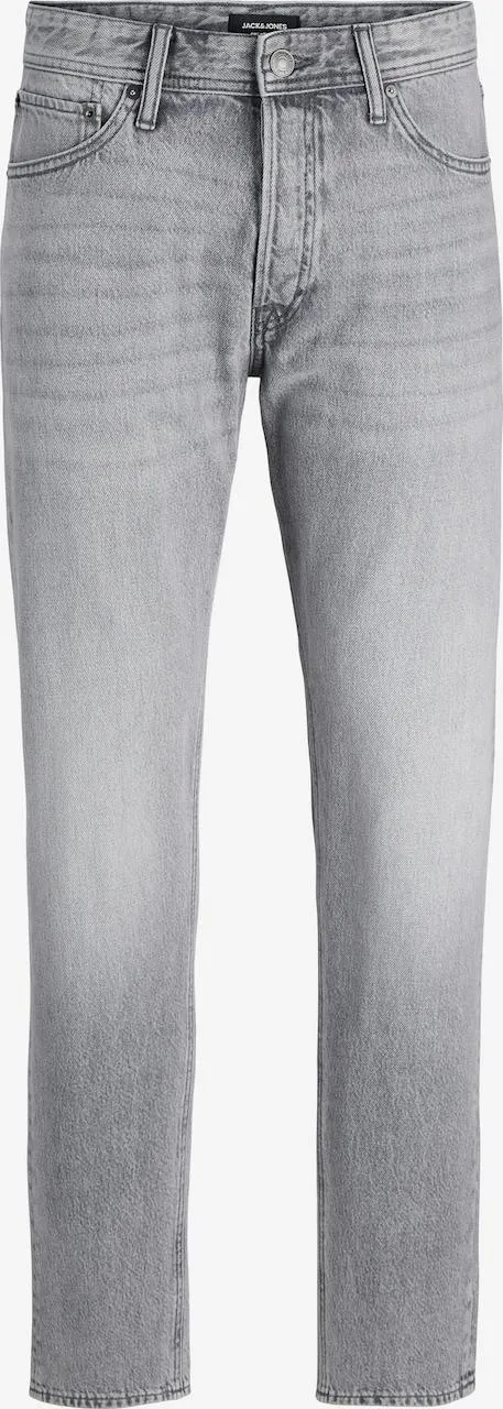 JACK & JONES Loosefit Jeans 'JJIChris JJOriginal' in Grey Denim