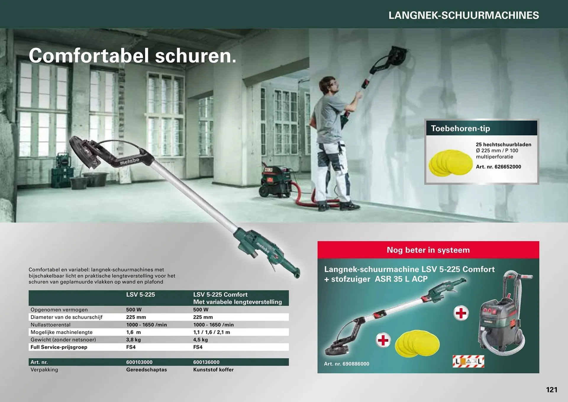 Metabo folder van 7 maart tot 31 december 2024 - folder pagina 121