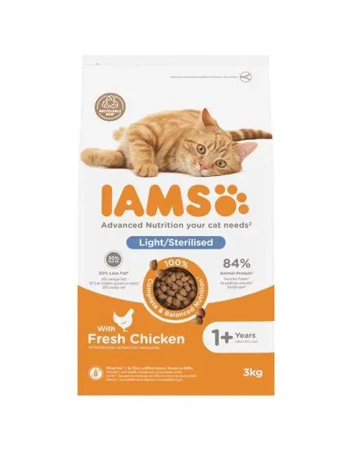 Iams Cat Adult Sterilised Kip - Kattenvoer