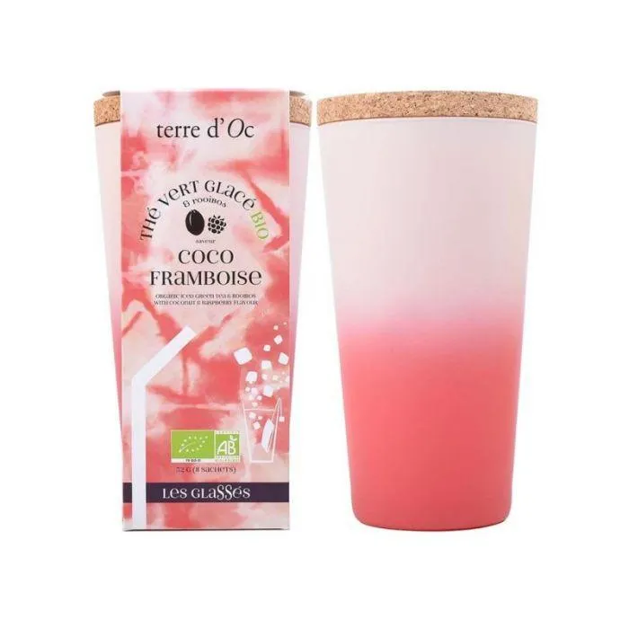 The vert coco framboise ( glas + 8 theezakjes )