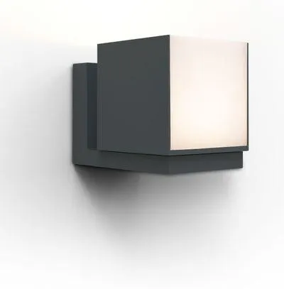 Cuba wandlamp donkergrijs led 12.2w