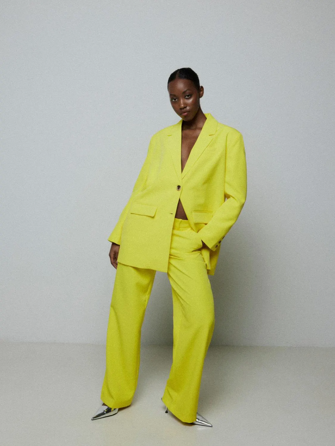 Oversized fit Gespreide kraag Blazer