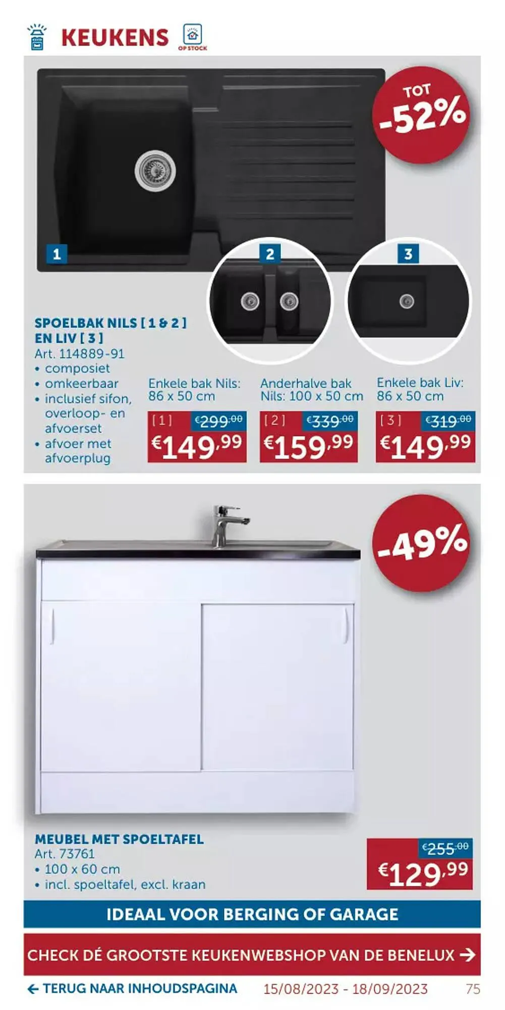 Zelfbouwmarkt folder van 15 augustus tot 18 september 2023 - folder pagina 75