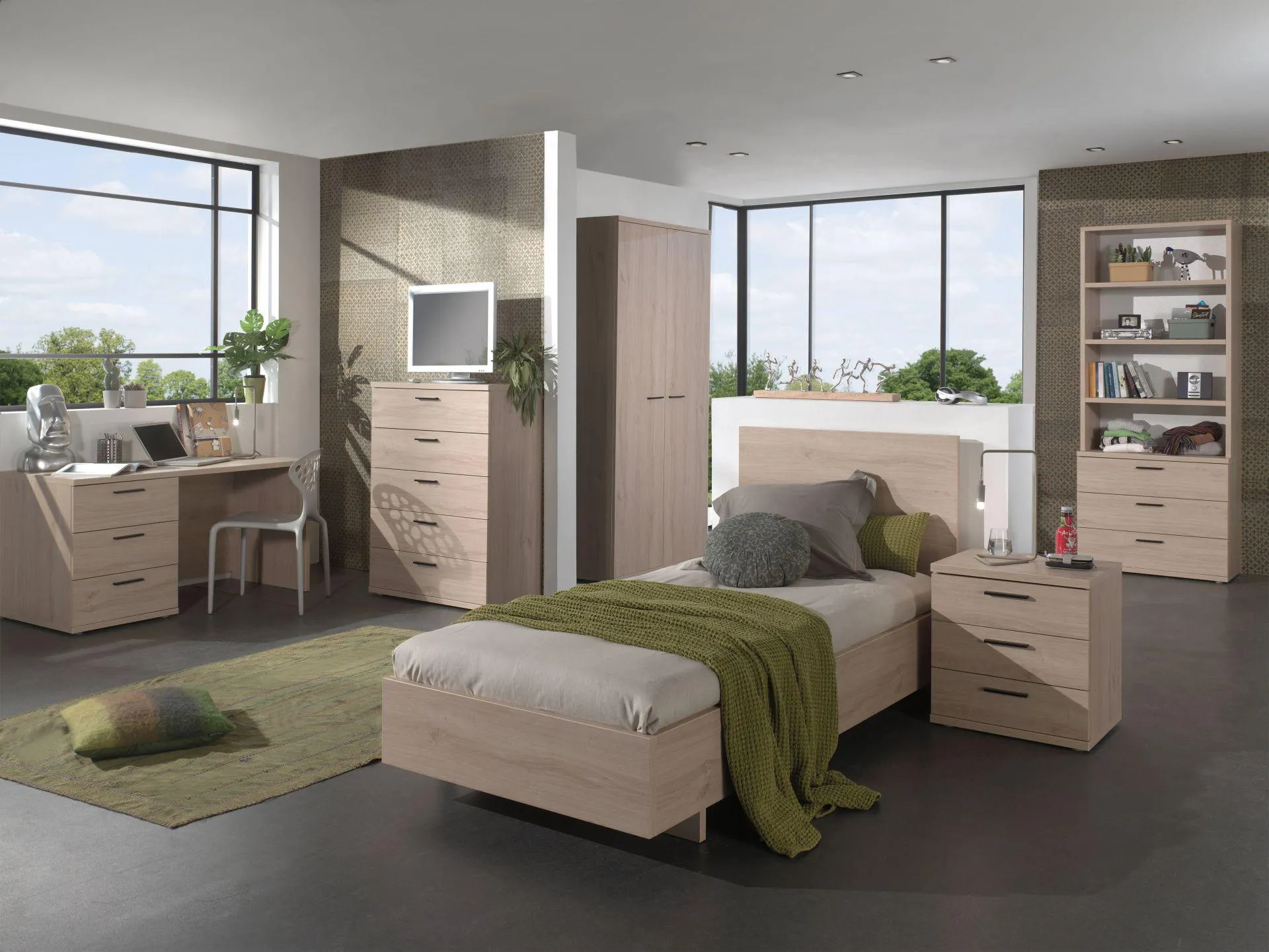 Kleerkast BILLY Zomereik